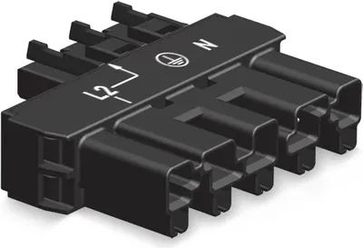 Obrázok produktu pre Wago 770-902, Čierna, Polyamid, IP20, 25 A, -35 - 85 °C, 53,4 mm