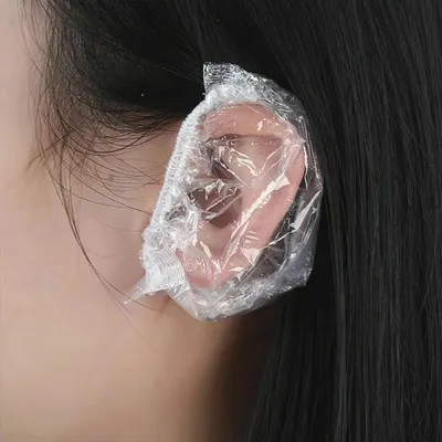 Produktbild von Einweg Ohrenschützer Dusche wasserdicht Haarfärbemittel Gehörschutz 100 Stück,