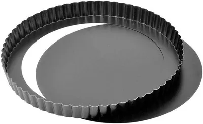 Immagine prodotto di Stampo per crostate con leva da 28 cm - Stampo per quiche con rivestimento antiaderente per crostate e quiche perfette