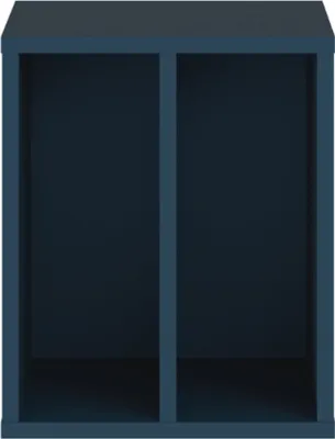 Produktbild von Forte ALICE SPRINGS Schrankeinsatz 30, modern-minimalistisch, 2 Fächer, Organisation, Holzwerkstoff, Nachtblau, 30 cm breit x 36,9 cm hoch x 34,8 cm tief