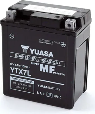Immagine prodotto di Batteria Yuasa YTX7L 12V/6AH sigillata attivata