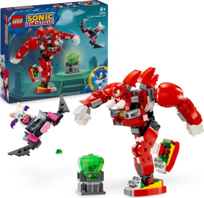 Produktbild von LEGO Sonic the Hedgehog Knuckles‘ Wächter-Mech, Actionfigur-Spielzeug für Jungen und Mädchen ab 8 Jahren, mit Master Emerald und weiteren Figuren aus dem Videospiel, Geschenk-Idee für Kinder 76996