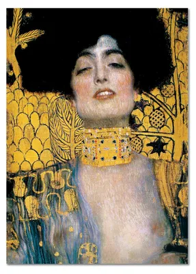 Produktbild von Giallobus - Nahaufnahme von Judith - Gustav Klimt - 70L x 100W cm - Bild - Acrylglas