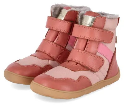Productafbeelding van Bisgaard meisjes winterlaarzen, model BAREFOOT TIMO TEX, kleur roze, materiaal: textiel en leer, maat: 26