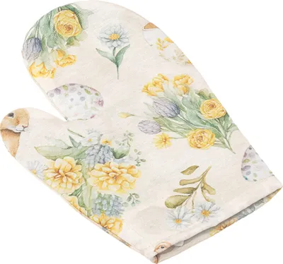 Obrázek produktu pro Kuchyňská chňapka - Velikonoce - 28x18 cm - Béžová,Žlutá