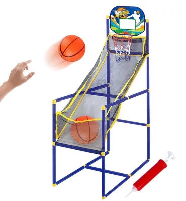 Produktbild von Elzusha – Basketballspielzeug für Kinder mit Ring und Luftpumpe, tragbar