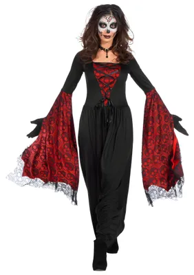 Productafbeelding van Halloweenkostuum met vleermuisarmpjes, maat: 38/40