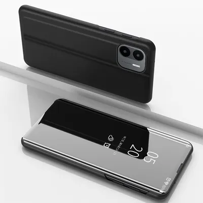 Immagine prodotto di Per Xiaomi Redmi A2 / A1 View Smart Cover Custodia nera Custodia per cellulare Custodia protettiva