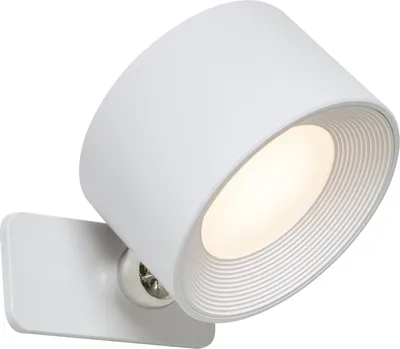 Zdjęcie produktu dla Nowoczesna lampa ścienna i sufitowa, biała, z wbudowaną, ładowalną diodą LED Bright
