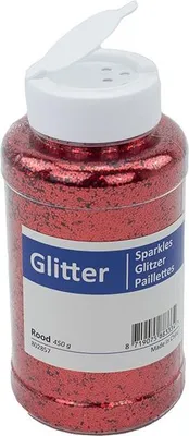 Produktbild von Kreativ Glitzer rot Bastelmaterial für Kinder und Erwachsene