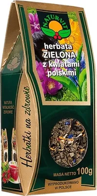 Produktbild von NATURA-WITA Grüner Tee mit polnischen Blüten 100g