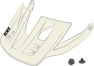 Produktbild von iXS Visor + Pins Trigger X Off White L