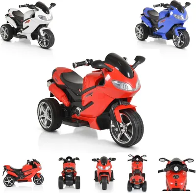 Obrázok produktu pre Moni detská elektrická motorka Comet HZBB-1188 tri kolesá hudba, MP3, spätný chod červená