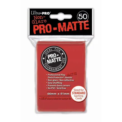 Obrázok produktu pre Ultra PRO 82650, puzdro na karty, Červená, 50 kusov