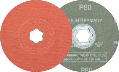Produktbild von PFERD TOOLS COMBICLICK Korund Fiberscheibe Ø 115 mm A-COOL80 für Edelstahl