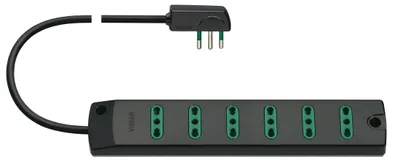 Obrázek produktu pro VIMAR Mobilní rozbočovač, 6 zásuvek, kabel 1,5 m, černý