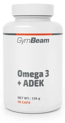 Zdjęcie produktu dla GymBeam – Omega 3 + ADEK, 90 kapsułek