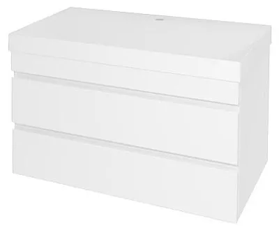 Productafbeelding van Kolpa NAOMI badkamerkast met wastafel, model OUN 90, kleur wit