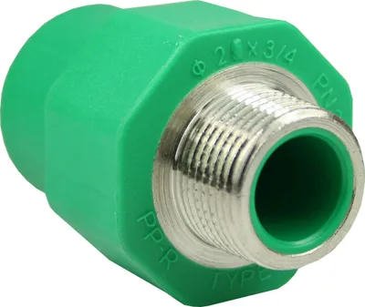 Produktbild von PPR Aqua-Plus Fusiotherm Kupplung Aussengewinde 25mm-3/4 Zoll, Wasserrohr, Heizungsrohr