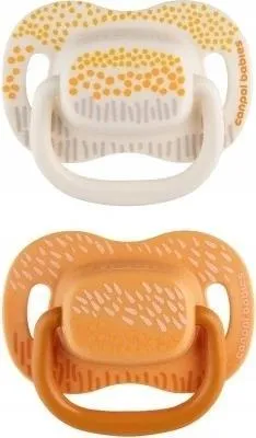 Obrázok produktu pre Canpol Uspokojovacia dudlk, symetrick, zo siliknu, lt s horami 34/930 0-6m, 2 kusy