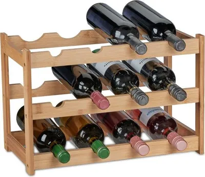 Obrázok produktu pre Bambusový držiak na víno, RD45703