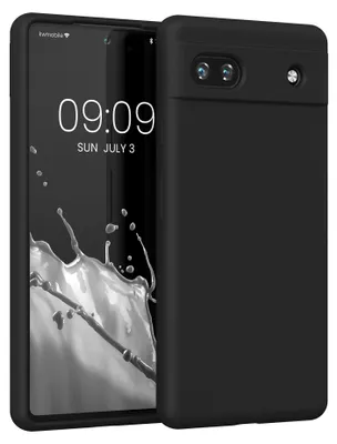 Produktbild von kwmobile Handyhülle für Google Pixel 6a Hülle, für Pixel 6a Case - Hülle Silikon - kabelloses Laden - Schwarz matt