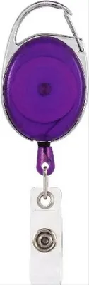 Produktbild von CHPN - Schlüsselanhänger - Ausziehbarer Schlüsselanhänger - CordKeychain - Schlüsselanhänger - Schlüsselband - Kartenhalter - Mit Kartenschlaufe - Lila/Transparent