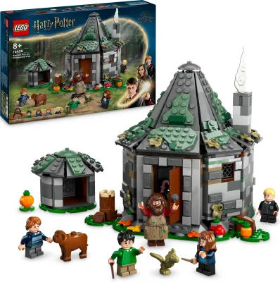 Produktbild von LEGO Harry Potter Hagrids Hütte: Ein unerwarteter Besuch Set mit 5 Mini-Figuren und 2 Tierfiguren, Geschenk für 8-jährige Mädchen, Jungs und Kinder, magisches Abenteuer-Spielzeug 76428
