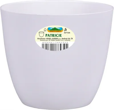 Image de Nohel Garden Cache-pot PATRICIE MODERNE plastique mat d13x12cm