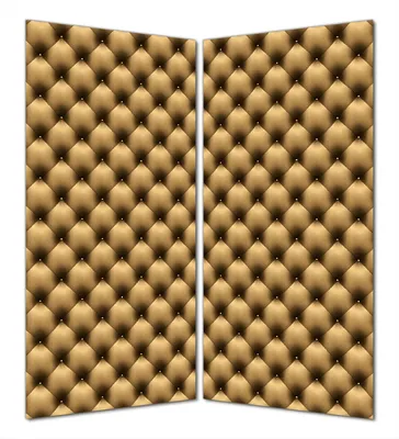 Produktbild von Wallario selbstklebende Duschrückwand 180 x 200 cm mit Motiv Goldene Ledertür - Wandverkleidung mit Hochglanzlaminat in Glasoptik