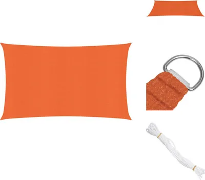 Produktbild von vidaXL Sonnensegel 160 g/m² Orange 2x5 m HDPE -  Sonnenschirme & Sonnenschutze