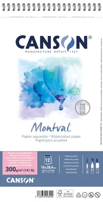 Obrázok produktu pre CANSON C518413002 CANSON Akvarelový blok "Montval", 160 x 284 mm, 300 g/m2