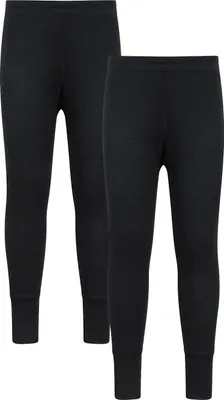 Produktbild von Mountain Warehouse - "Talus" Baselayerhose für Kinder (2er-Pack) MW4739 (116) (Schwarz)