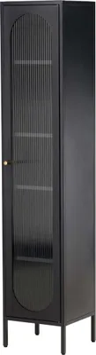 Zdjęcie produktu dla FURNLUX Showcase Cali Black 37cm / Hauptfarbe: Schwarz / Abmessungen: 37 x 35 x 180 cm