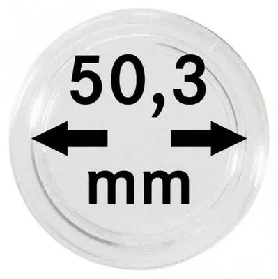 Produktbild von Lindner S22705030P Münzkapseln 50.30 mm-10er Pack