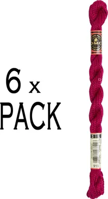 Produktbild von 6 Stück DMC Perlenfaden, Stärke 3, 15 m, 115a/3-915