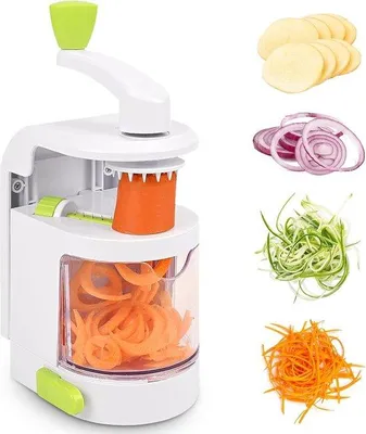 Produktbild von Famanu Spiralschneider aus Edelstahl mit Reinigungsbürste - Silber