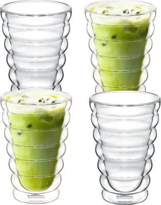 Zdjęcie produktu dla Szklanka termoizolacyjna Wilmax Bubble, 250 ml, zestaw 4 sztuk, WL-888416/A4