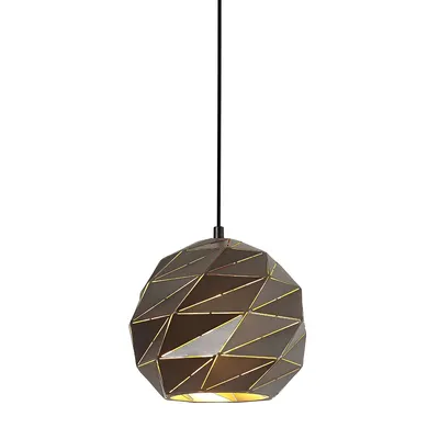 Image de Suspension Palermo anthracite 1xE27x40W en métal, dimensions : 92,5 x 23 x 23 cm, IP20, Italux