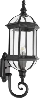 Produktbild von Außen-Wandleuchte - Retro Wandlaterne - Wasserdicht - Aluminium - 90–260 V AC - Ohne Leuchtmittel - Schwarz
