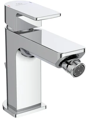 Bidet-Armatur, 1-Loch, Deckmontage, Chrom, Messing, traditioneller Hebel