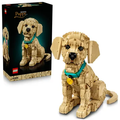 Obrázek produktu pro LEGO ICONS Štěně zlatého retrívra, Sada na stavění, 18 rok/roky, Plast, 2102 kusů, 2,45 kg