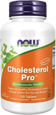 Zdjęcie produktu dla Cholesterol Pro 120 tabletek Now Foods