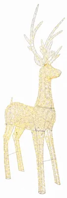 Immagine prodotto di vidaXL Lampada decorativa a LED a forma di renna natalizia, 1000 LED, luce bianca calda