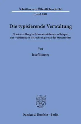 Produktbild von Die typisierende Verwaltung.