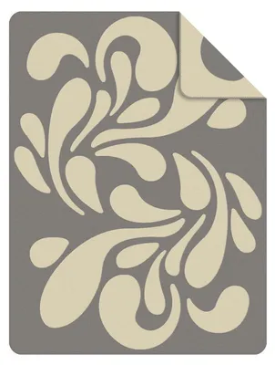 Produktbild von Wohndecke - 150 x 200 cm - Grau - Beige - Mischgewebe - Gemustert