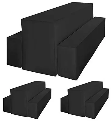 Zdjęcie produktu dla Pokrowce na ławkę piwną zestaw 3 sztuki stół do piwa 220X70X80 cm