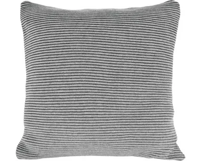 Produktbild von nielsen HOME Kissen Hila gestrickt,50x50 cm,Hellgrau/Dunkelgrau,100% Baumwolle,Strick,® Standard 100, Füllkissen