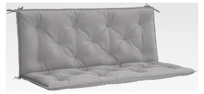 Produktbild von Gartenbankauflage 2 Stück, Bankauflage für Outdoor, Polsterauflage für Gartenbank, Sitzkissen und Rückenkissen, Grau 120cm Oxford-Gewebe