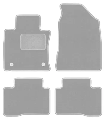 Image de Tapis de sol en moquette pour SsangYong Tivoli 2015- (SUV) – jeu 4 pièces, gris, sur mesure – Wielganizator OSLO
